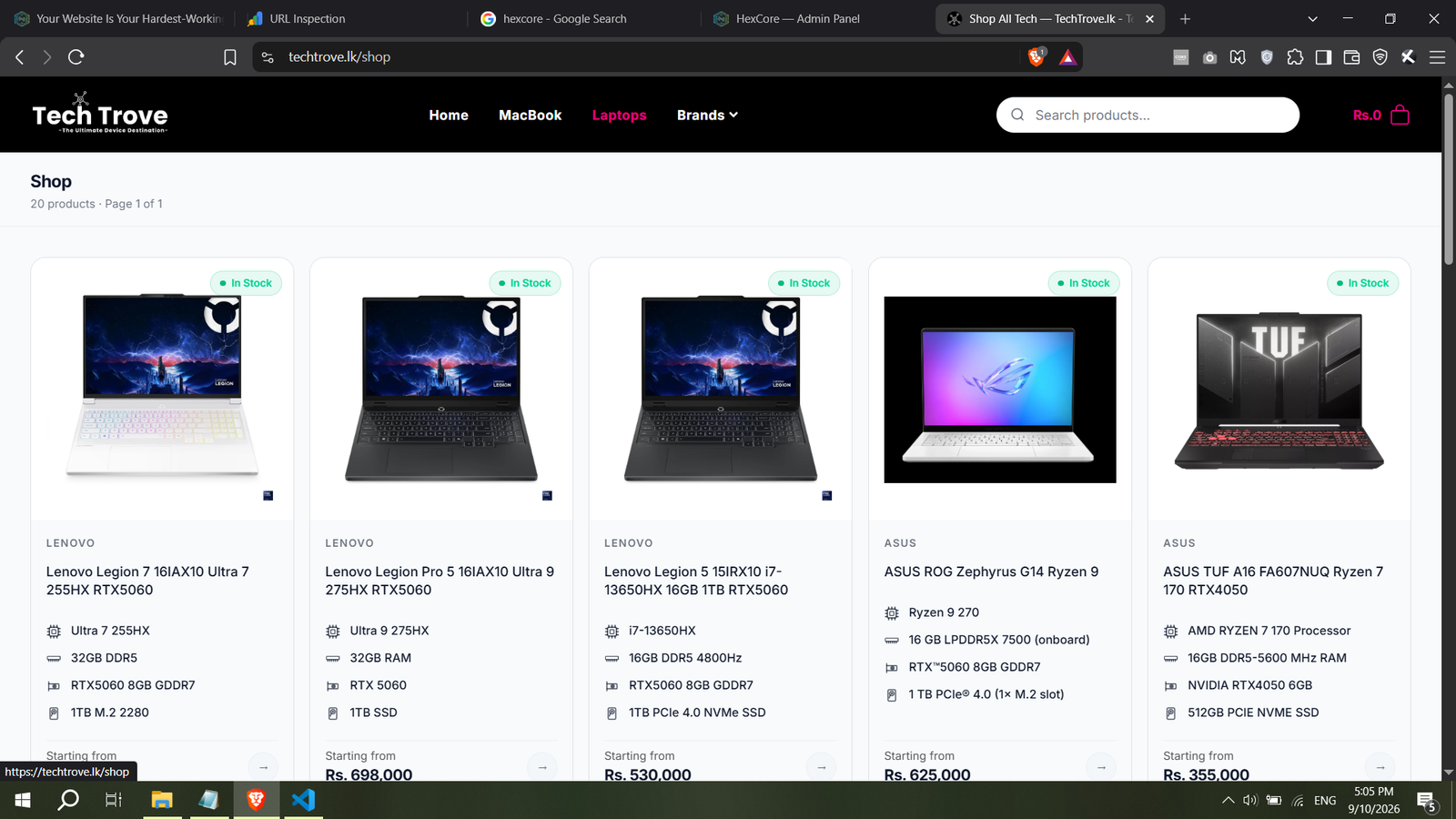 Tectrove Laptop Store