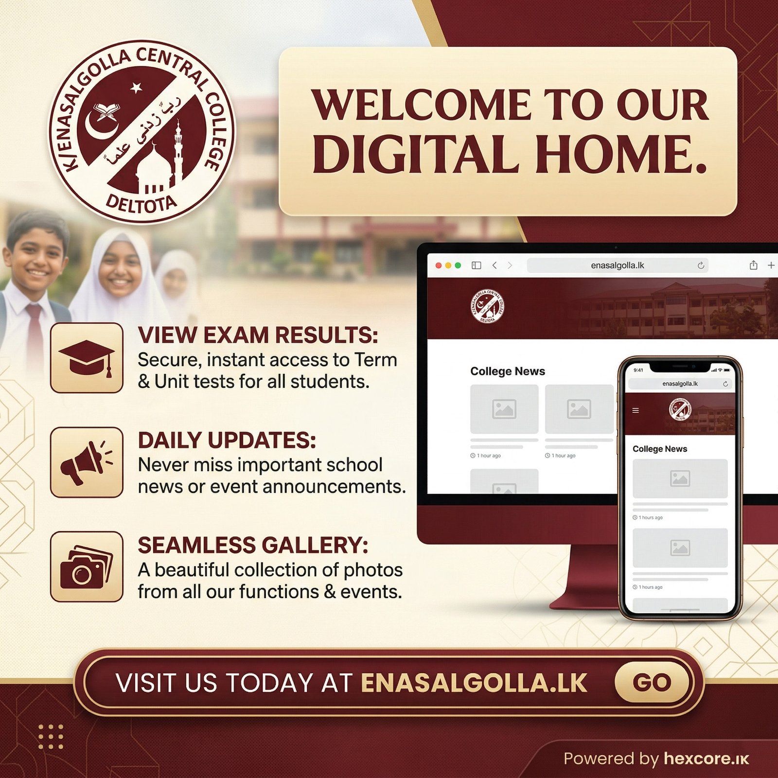 Official Web portal of Enasalgolla Central College